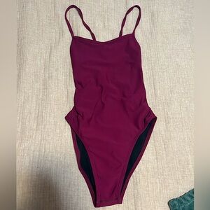 JOLYN PURPLE/MAROON PRACTICE ONESIE- SIZE 30- “SCOTTY”